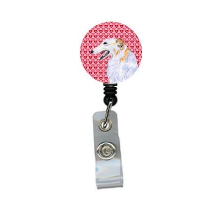 Teacher&Aposs Aid Borzoi Retractable Badge Reel Or Id Holder With Clip TE3448167
